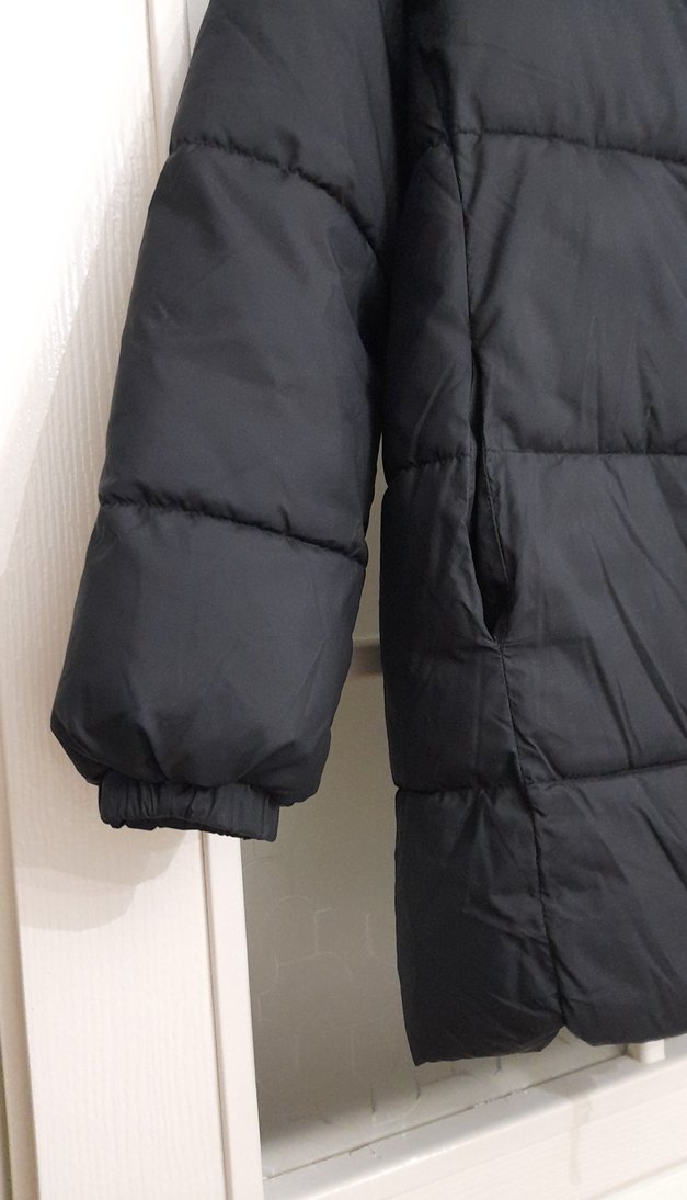 Siyah Fermuarlı Kadın Kışlık Mont - Görsel 2