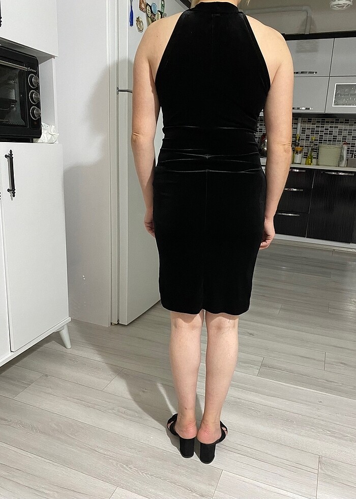 Kadife elbise - Görsel 2