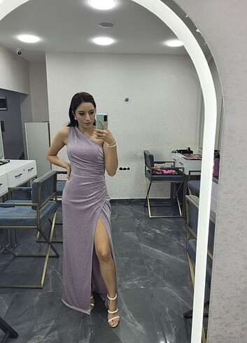 s Beden Simli romance lila abiye