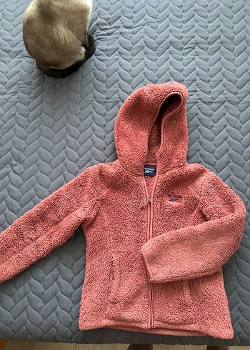 Kız Çocuk Pembe Kapüşonlu Fermuarlı Ceket - Görsel 8