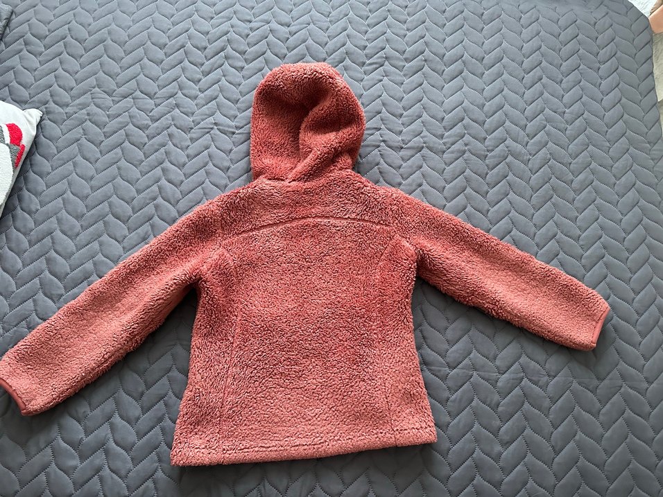 Kız Çocuk Pembe Kapüşonlu Fermuarlı Ceket - Görsel 3