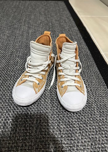 Yazılı Desenli Sarı çocuk Spor Ayakkabı - Görsel 4