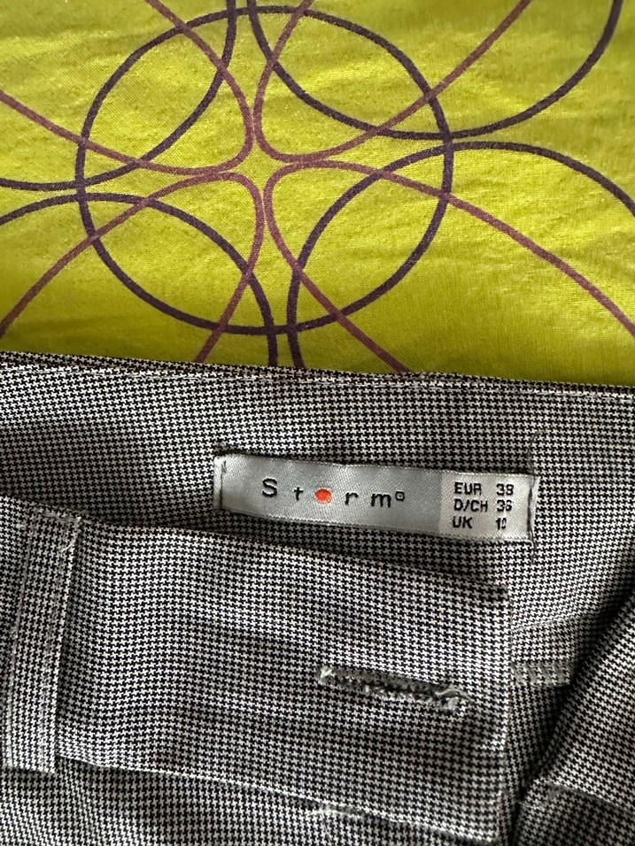 Gri Pilili Kadın Kumaş Pantolon - Görsel 4