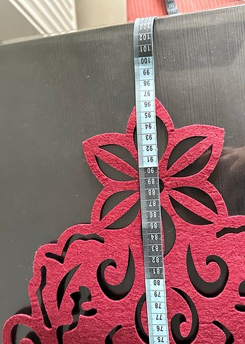 Bordo Nakışlı Bohem Masa Örtüsü - Görsel 5