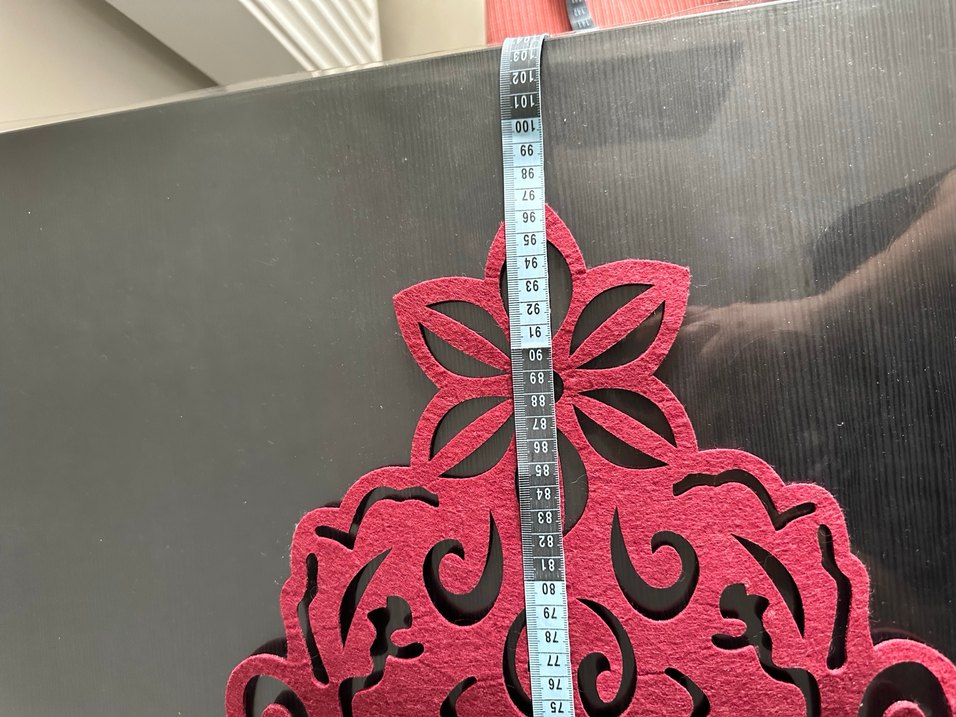 Bordo Nakışlı Bohem Masa Örtüsü - Görsel 5