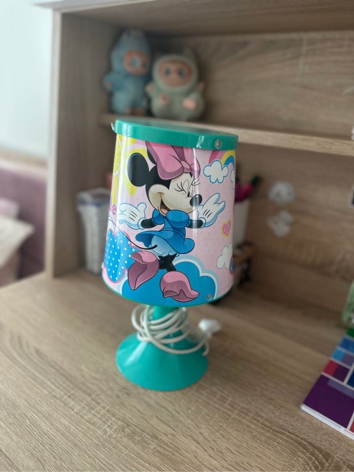 Turkuaz Minnie Mouse Masa Lambası - Görsel 3