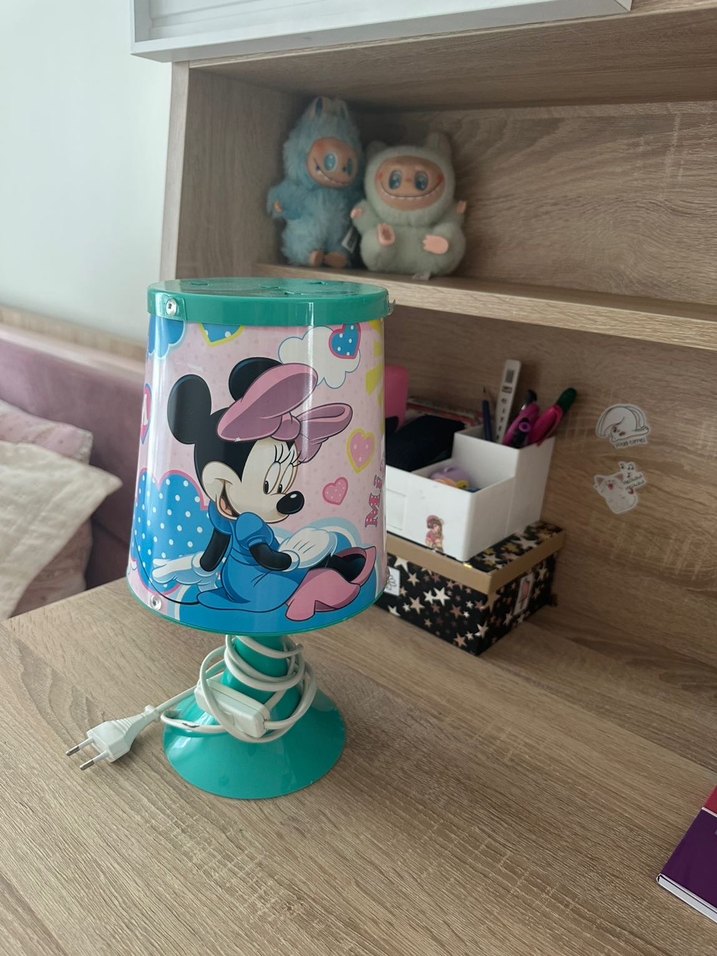 Turkuaz Minnie Mouse Masa Lambası - Görsel 2