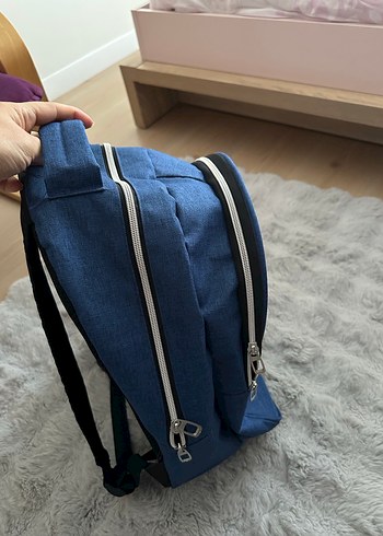 Mavi Çocuk Okul Çantası İstanbul Yazılı - Görsel 7