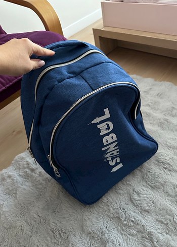 Mavi Çocuk Okul Çantası İstanbul Yazılı - Görsel 2