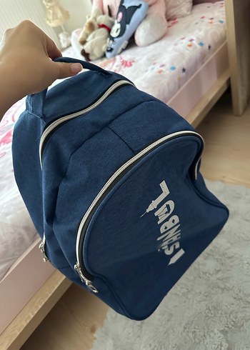 Mavi Çocuk Okul Çantası İstanbul Yazılı - Görsel 8