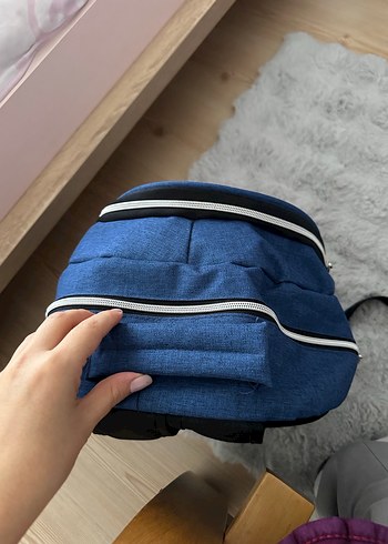 Mavi Çocuk Okul Çantası İstanbul Yazılı - Görsel 6