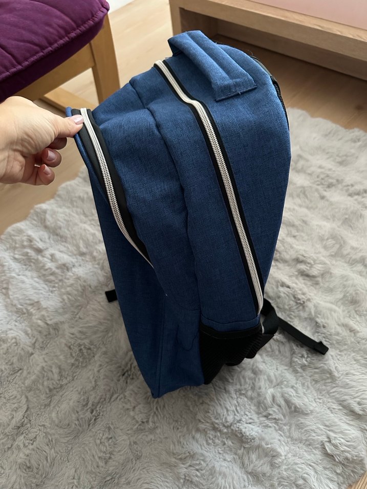 Mavi Çocuk Okul Çantası İstanbul Yazılı - Görsel 3