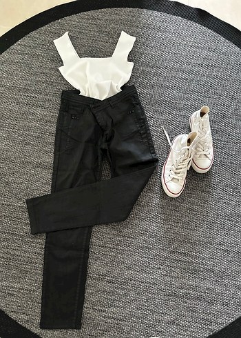 Siyah Kot Pantolon - Görsel 3