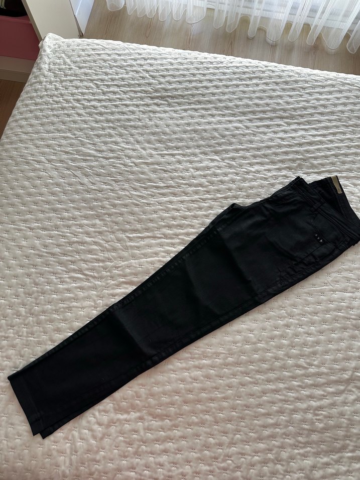 Siyah Kot Pantolon - Görsel 4
