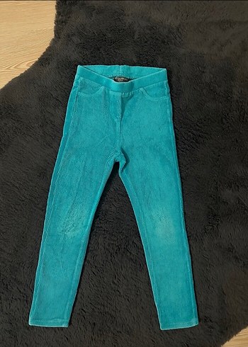 Kızlar için Çok Renkli Sade Tayt Seti - Görsel 4