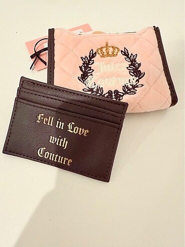 Juicy couture vintage kartlıklı cüzdan