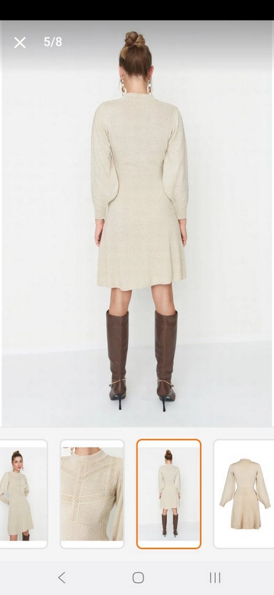 Trendyol milla triko elbise - Görsel 3