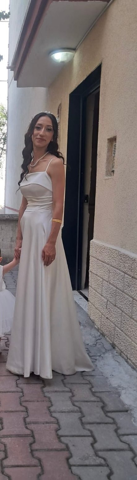 Modern Klasik Beyaz Straplez Abiye - Görsel 2