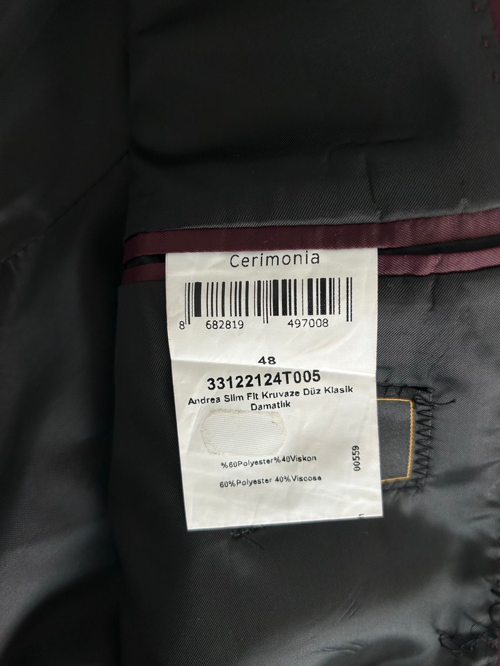 Siyah Erkek Kruvaze Takım Elbise - Görsel 5