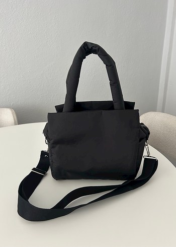 Siyah Minimalist Kadın Omuz Çantası