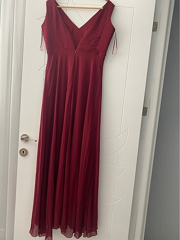 40 Beden bordo Renk Trendyol Milla Elbise