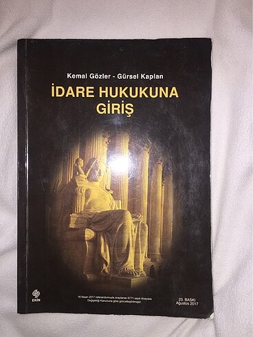 İdare hukukuna giriş kitabı