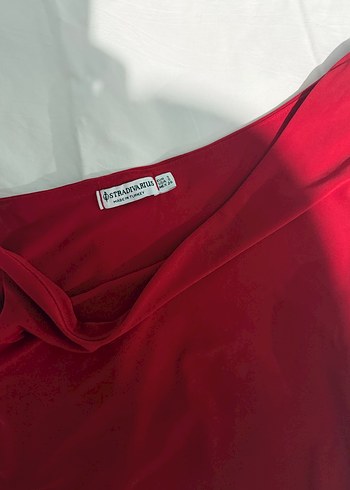 Stradivarius Drapeli Kırmızı Kadın Mayo