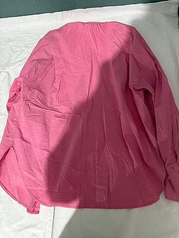 s Beden pembe Renk Pembe oversize gömlek