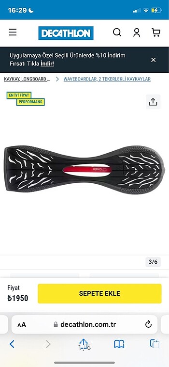 Decathlon oxelo waveboard