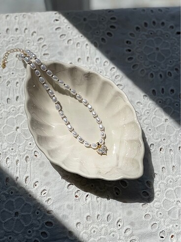 Kalpli İnci Taşlı Kolye - Görsel 2