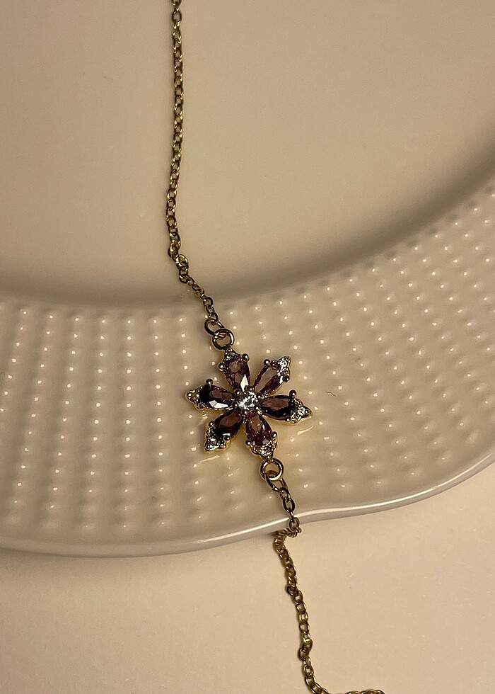 Gold bileklik ve kolye seti - Görsel 3