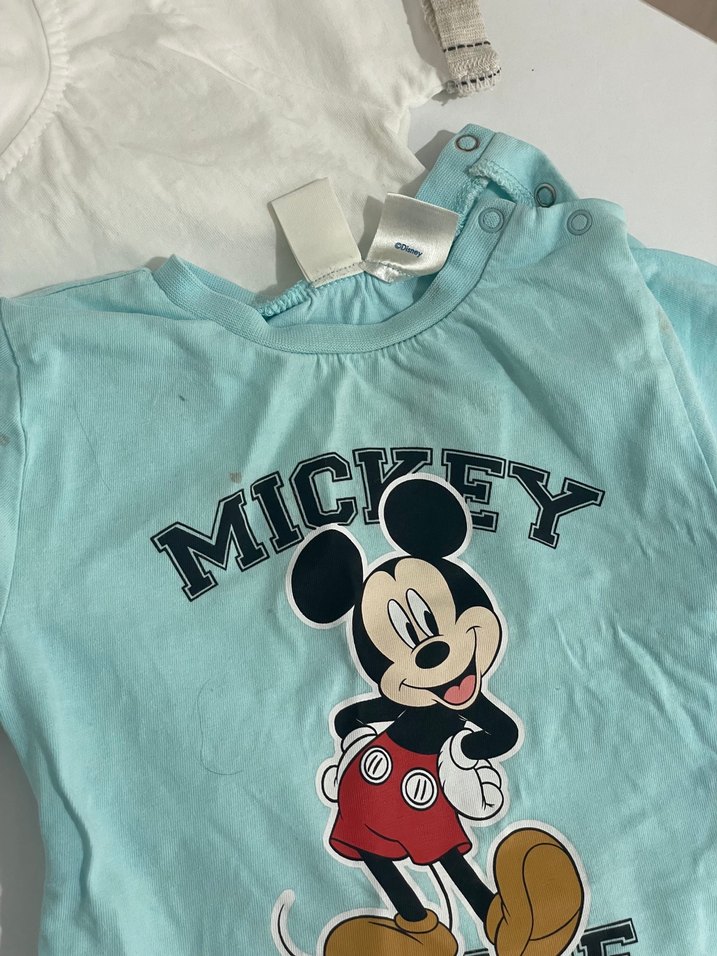 Erkek Çocuk Mickey Mouse Baskılı Tişört - Görsel 4
