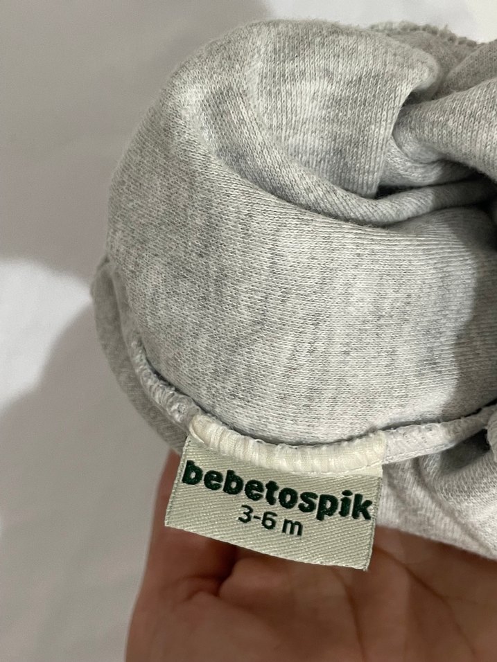 Gri Bebek Erkek Takım Uzun Kollu - Görsel 3