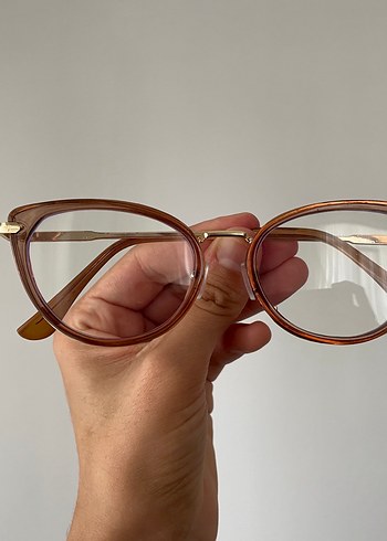 Şeffaf Kahverengi Optik Kadın Gözlüğü - Görsel 3