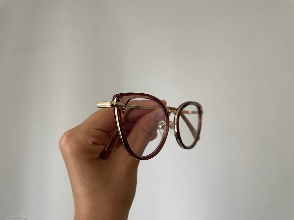 Şeffaf Kahverengi Optik Kadın Gözlüğü - Görsel 2