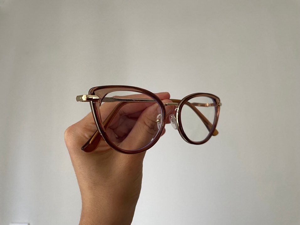 Şeffaf Kahverengi Optik Kadın Gözlüğü - Görsel 5