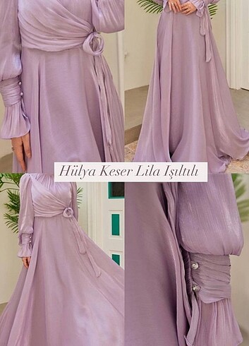Hülya Keser Lila Işıltılı Abiye
