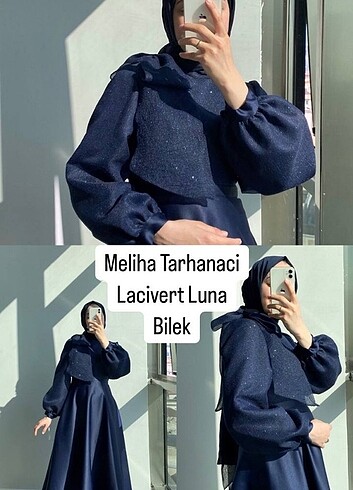 Meliha Tarhanaci Lacivert Luna Bilek 