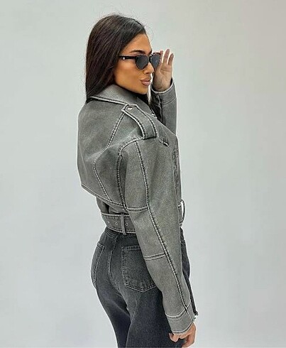 Pull and Bear Pull & bear model biker deri ceket