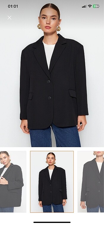 m Beden milla oversize blazer ceket