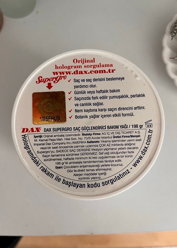Beden DAX Supergro Saç Maskesi