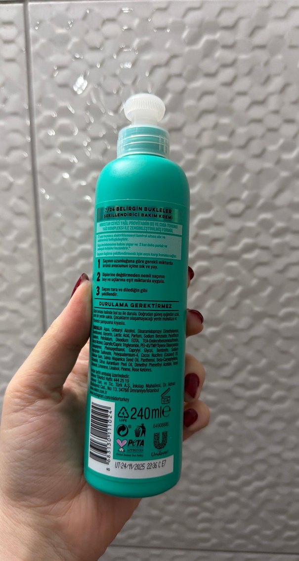 Elidor 7/24 Belirgin Bukleler Saç Kremi - Görsel 2