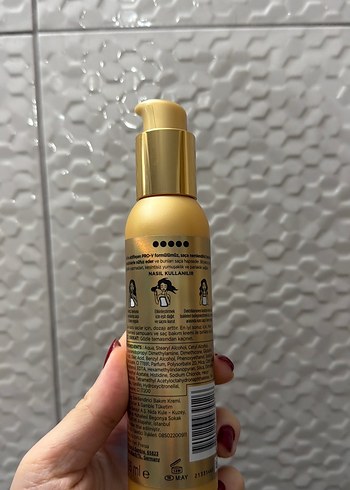 Pantene Nem Yüklemesi Heat & Glow Durulanmayan Krem - Görsel 2