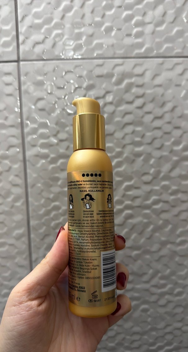 Pantene Nem Yüklemesi Heat & Glow Durulanmayan Krem - Görsel 2