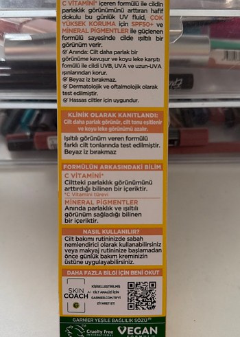 Garnier C Vitamini Parlak SPF 50+ BB Krem - Görsel 2