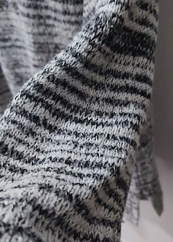 Gri Triko örgü Kadın Kazak - Görsel 4