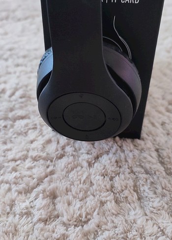 Katlanabilir Kablosuz Siyah Kulaklık - Görsel 2