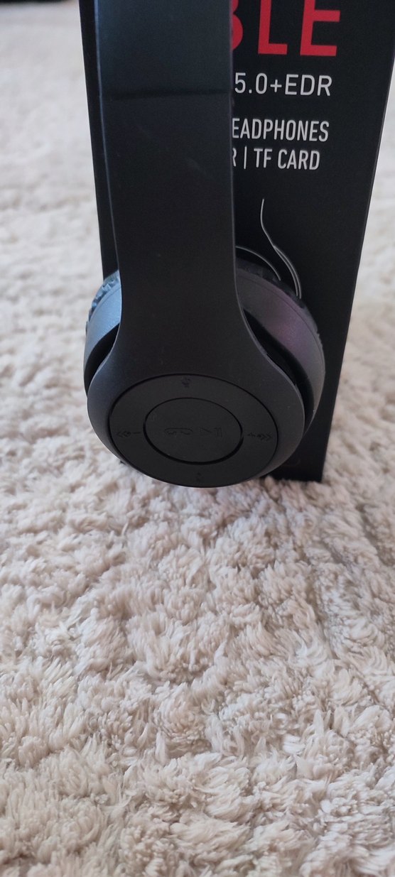 Katlanabilir Kablosuz Siyah Kulaklık - Görsel 2