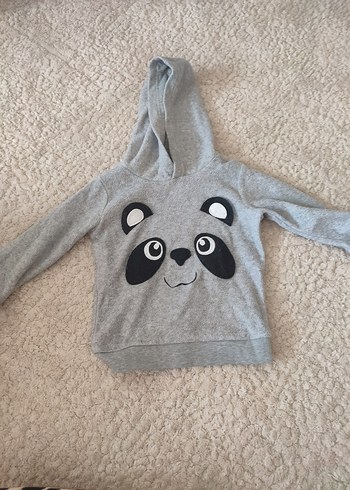 Kız Çocuk Kapüşonlu Tie-Dye Desenli Mont - Görsel 6