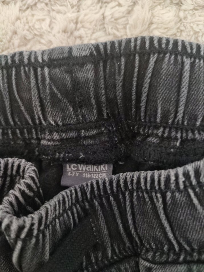 Erkek Gri Bol Kesim Denim Pantolon - Görsel 2